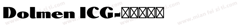 Dolmen ICG字体转换